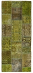 Persischer Vintage Patchwork Teppich handgeknüpft
