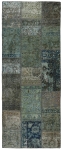 Persischer Vintage Patchwork Teppich handgeknüpft