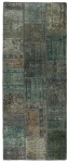 Persischer Vintage Patchwork Teppich handgeknüpft