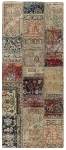 Persischer Vintage Patchwork Teppich handgeknüpft