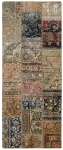 Persischer Vintage Patchwork Teppich handgeknüpft