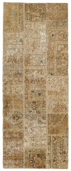 Persischer Vintage Patchwork Teppich handgeknüpft
