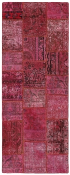 Persischer Vintage Patchwork Teppich handgeknüpft