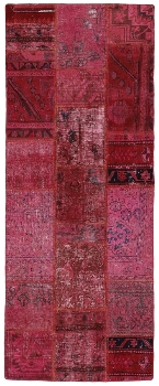 Persischer Vintage Patchwork Teppich handgeknüpft