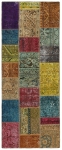 Persischer Vintage Patchwork Teppich handgeknüpft