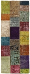 Persischer Vintage Patchwork Teppich handgeknüpft