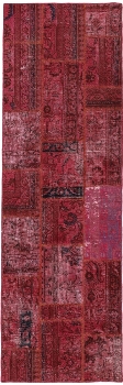 Persischer Vintage Patchwork Teppich handgeknüpft