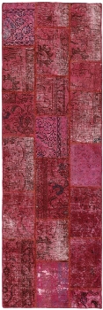 Persischer Vintage Patchwork Teppich handgeknüpft