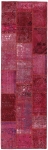 Persischer Vintage Patchwork Teppich handgeknüpft