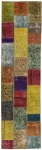 Persischer Vintage Patchwork Teppich handgeknüpft