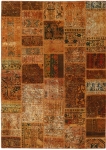 Persischer Vintage Patchwork Teppich handgeknüpft