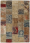 Persischer Vintage Patchwork Teppich handgeknüpft