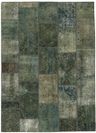 Persischer Vintage Patchwork Teppich handgeknüpft