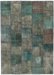 Persischer Vintage Patchwork Teppich handgeknüpft
