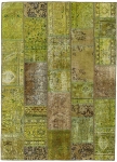 Persischer Vintage Patchwork Teppich handgeknüpft