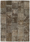 Persischer Vintage Patchwork Teppich handgeknüpft