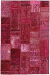 Persischer Vintage Patchwork Teppich handgeknüpft