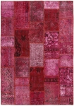Persischer Vintage Patchwork Teppich handgeknüpft