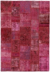 Persischer Vintage Patchwork Teppich handgeknüpft
