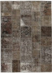 Persischer Vintage Patchwork Teppich handgeknüpft