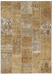 Persischer Vintage Patchwork Teppich handgeknüpft