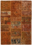 Persischer Vintage Patchwork Teppich handgeknüpft