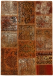 Persischer Vintage Patchwork Teppich handgeknüpft