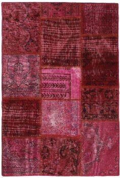 Persischer Vintage Patchwork Teppich handgeknüpft