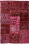 Persischer Vintage Patchwork Teppich handgeknüpft
