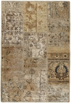 Persischer Vintage Patchwork Teppich handgeknüpft