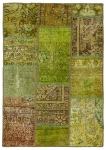 Persischer Vintage Patchwork Teppich handgeknüpft