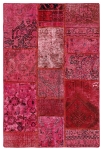 Persischer Vintage Patchwork Teppich handgeknüpft