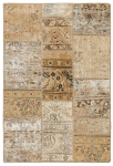 Persischer Vintage Patchwork Teppich handgeknüpft