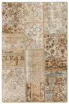 Persischer Vintage Patchwork Teppich handgeknüpft
