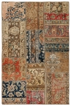 Persischer Vintage Patchwork Teppich handgeknüpft