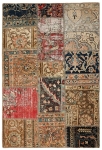 Persischer Vintage Patchwork Teppich handgeknüpft