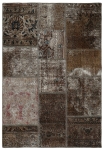 Persischer Vintage Patchwork Teppich handgeknüpft