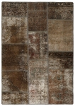 Persischer Vintage Patchwork Teppich handgeknüpft