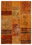 Persischer Vintage Patchwork Teppich handgeknüpft
