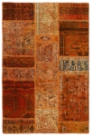 Persischer Vintage Patchwork Teppich handgeknüpft