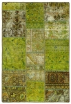 Persischer Vintage Patchwork Teppich handgeknüpft