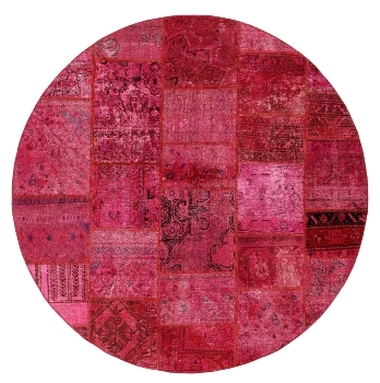 Persischer Vintage Patchwork Teppich handgeknüpft