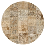 Persischer Vintage Patchwork Teppich handgeknüpft