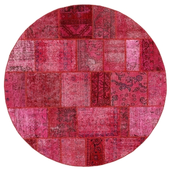 Persischer Vintage Patchwork Teppich handgeknüpft