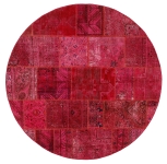 Persischer Vintage Patchwork Teppich handgeknüpft