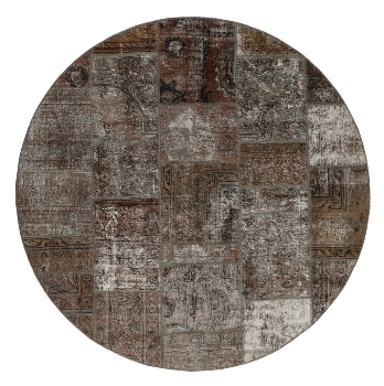 Persischer Vintage Patchwork Teppich handgeknüpft