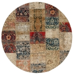 Persischer Vintage Patchwork Teppich handgeknüpft