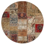 Persischer Vintage Patchwork Teppich handgeknüpft