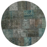 Persischer Vintage Patchwork Teppich handgeknüpft