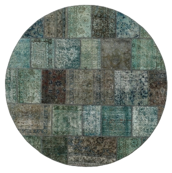 Persischer Vintage Patchwork Teppich handgeknüpft